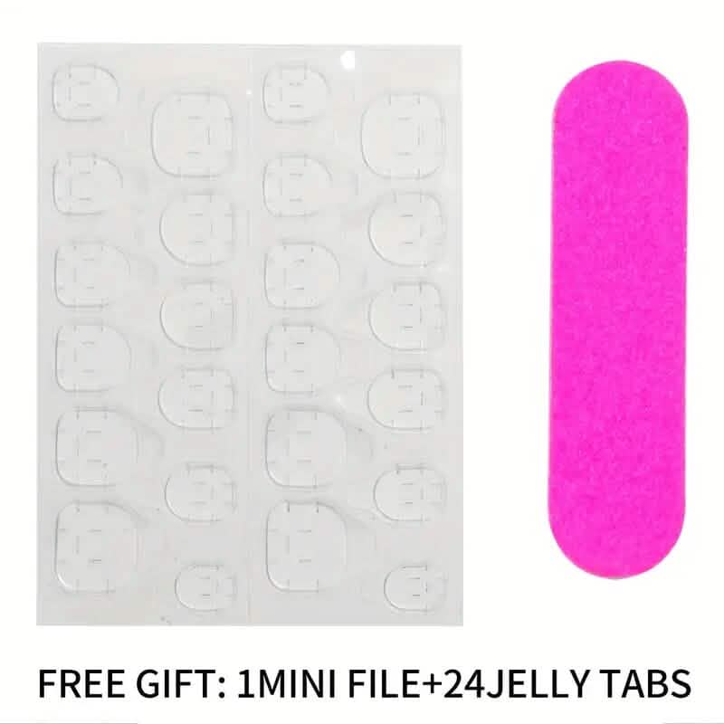 96-Pieces: Short Square Acrylic Press-On Nails