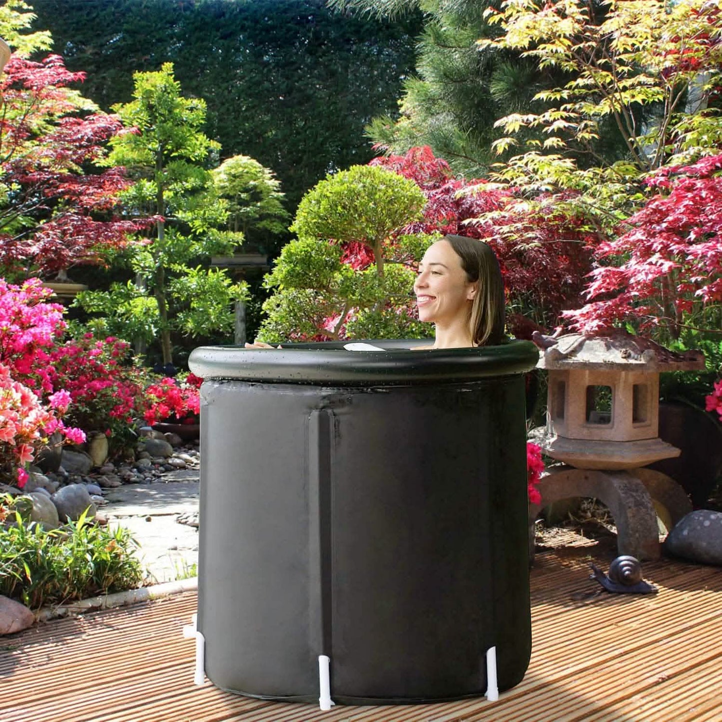 97 Gal Large Size Ice Bath Tub with Cover