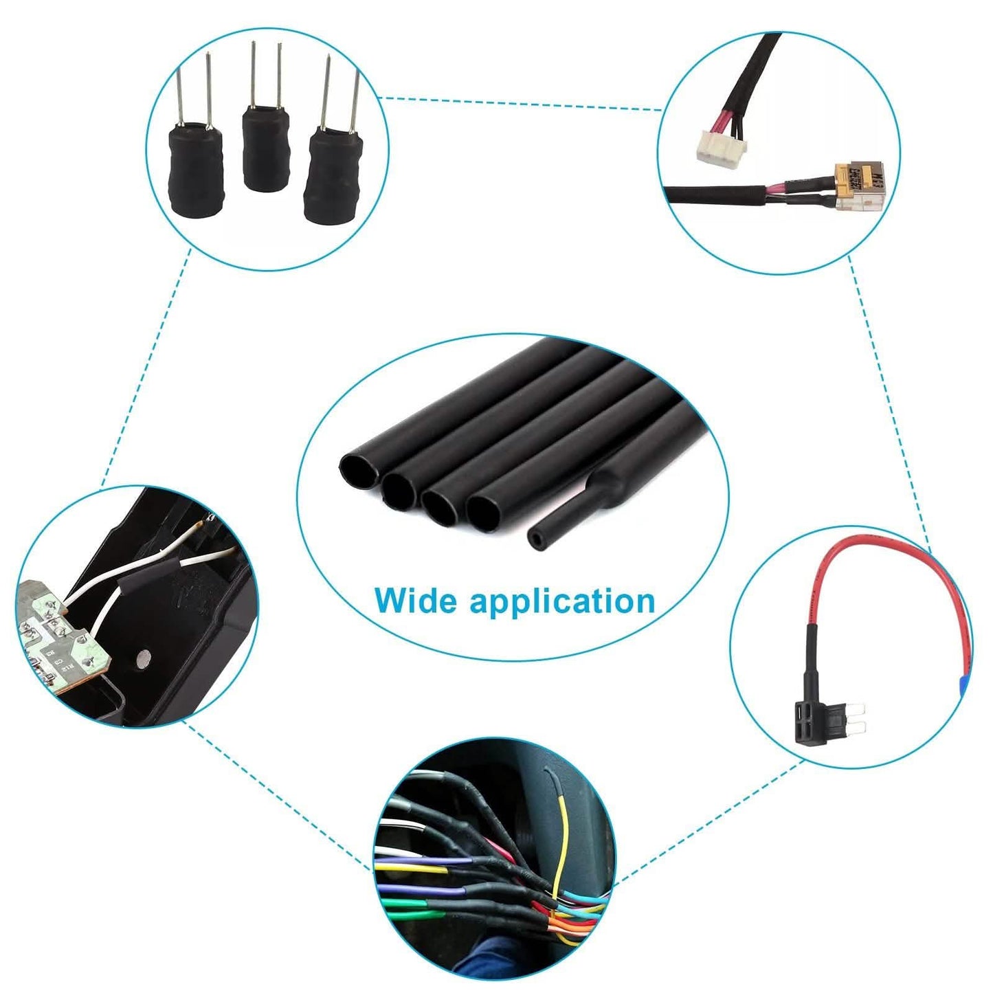 98Ft Heat Shrink Tubing Roll Waterproof Insulation Sealing