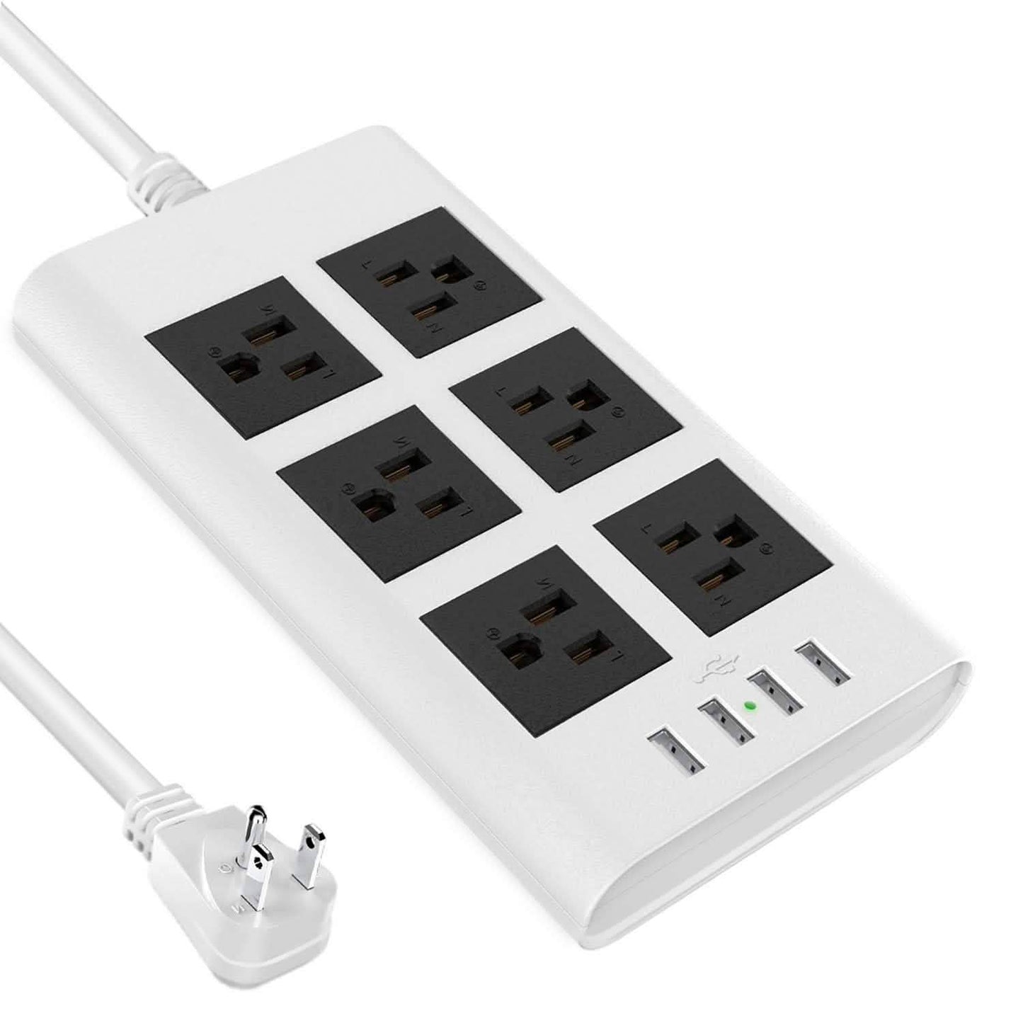 9.8ft USB Power Strip Surge Protector
