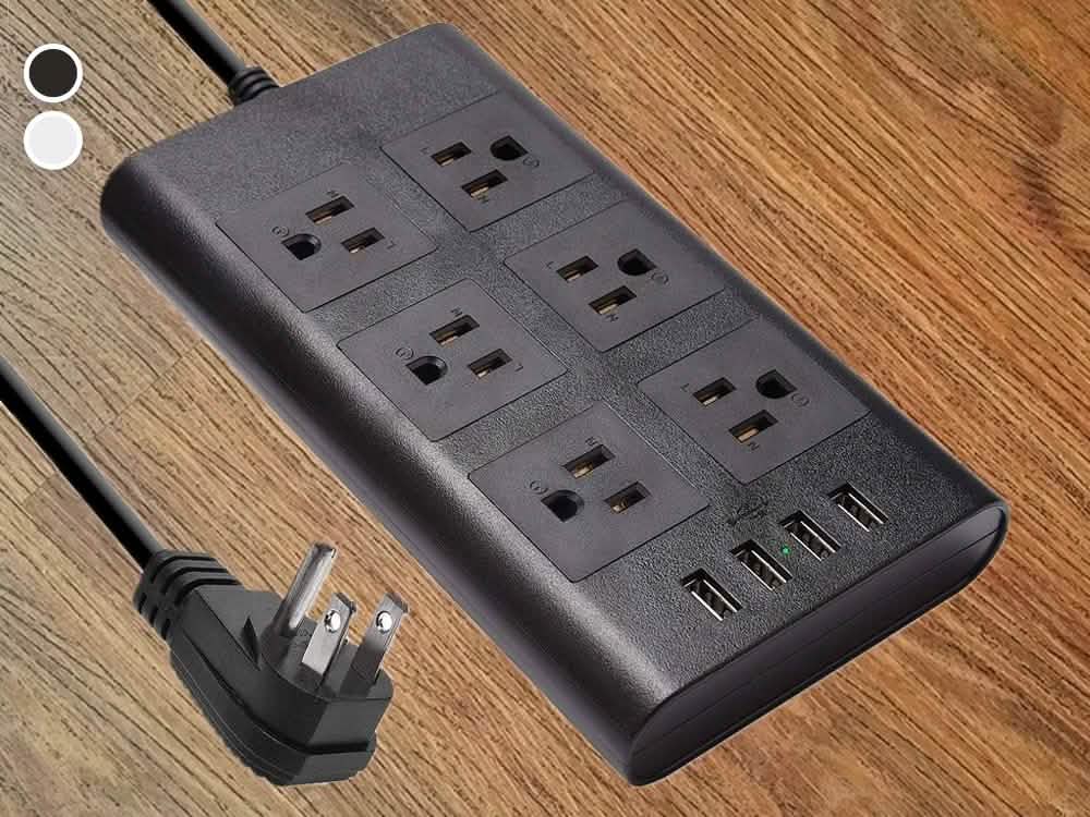9.8ft USB Power Strip Surge Protector