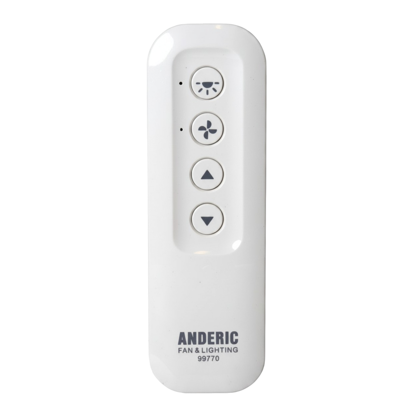 Anderic 99770 Ceiling Fan Remote Control for Hunter & Fanimation Fans | 434 MHz | Light Dimming - 99770