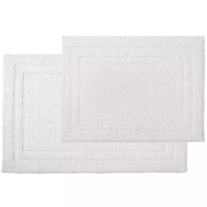 2-Piece: Bibb Home Microfiber Shag Bath Mat Set