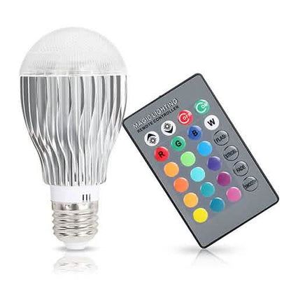 9W LED Light Bulb E27 RGB Lamp