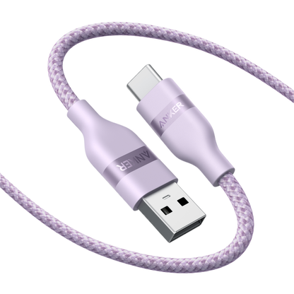 Anker USB-A to USB-C Cable (3 ft / 6 ft, Upcycled-Braided)
