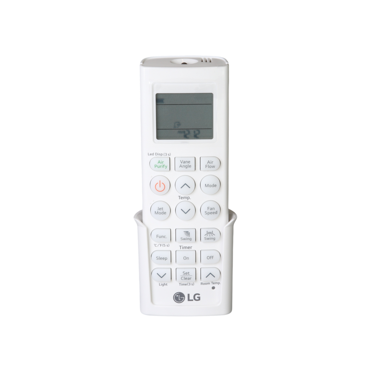 LG AKB76038102 Ceiling Cassette Single Zone Multi Air Conditioner Remote Control | LCD Display | Thermostatic - AKB76038102