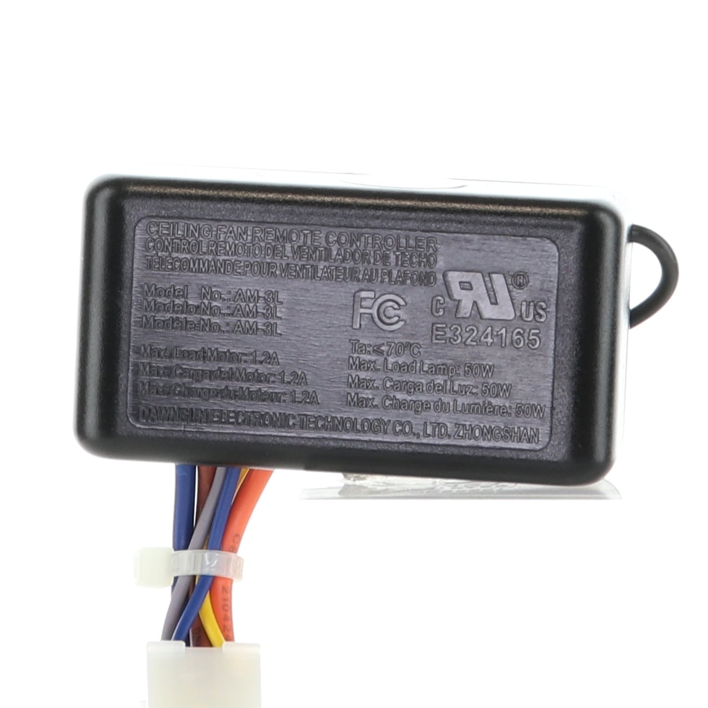 Harbor Breeze 4L000014680 Remote Control and Receiver Kit for Flanagan, Cumberland, Lindholm, and Marathon Ceiling Fans | A25-FA0158A | AM-3L - 4L000014680