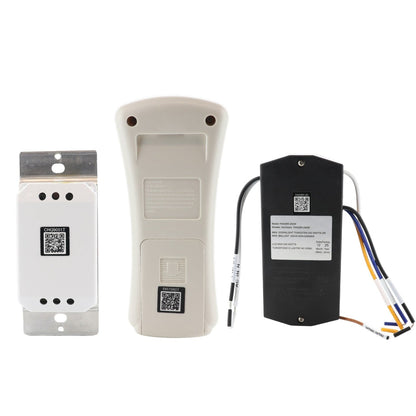 Anderic UNVWALLKIT001 Handheld and Wall Control Ceiling Fan Remote Control Kit CHQ9051T, RR7080T, UC7067GMRX