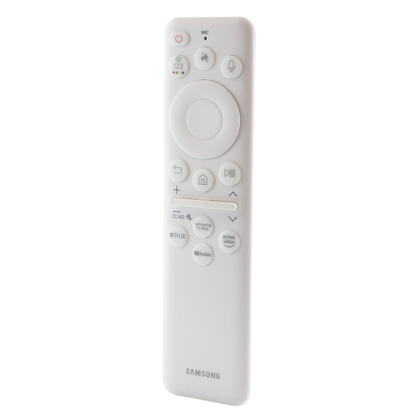 Samsung BN59-01482A / TM2561E Smart Monitor and The Frame TV Remote Control | White | SolarCell | Voice | Ai | USB - BN5901482A