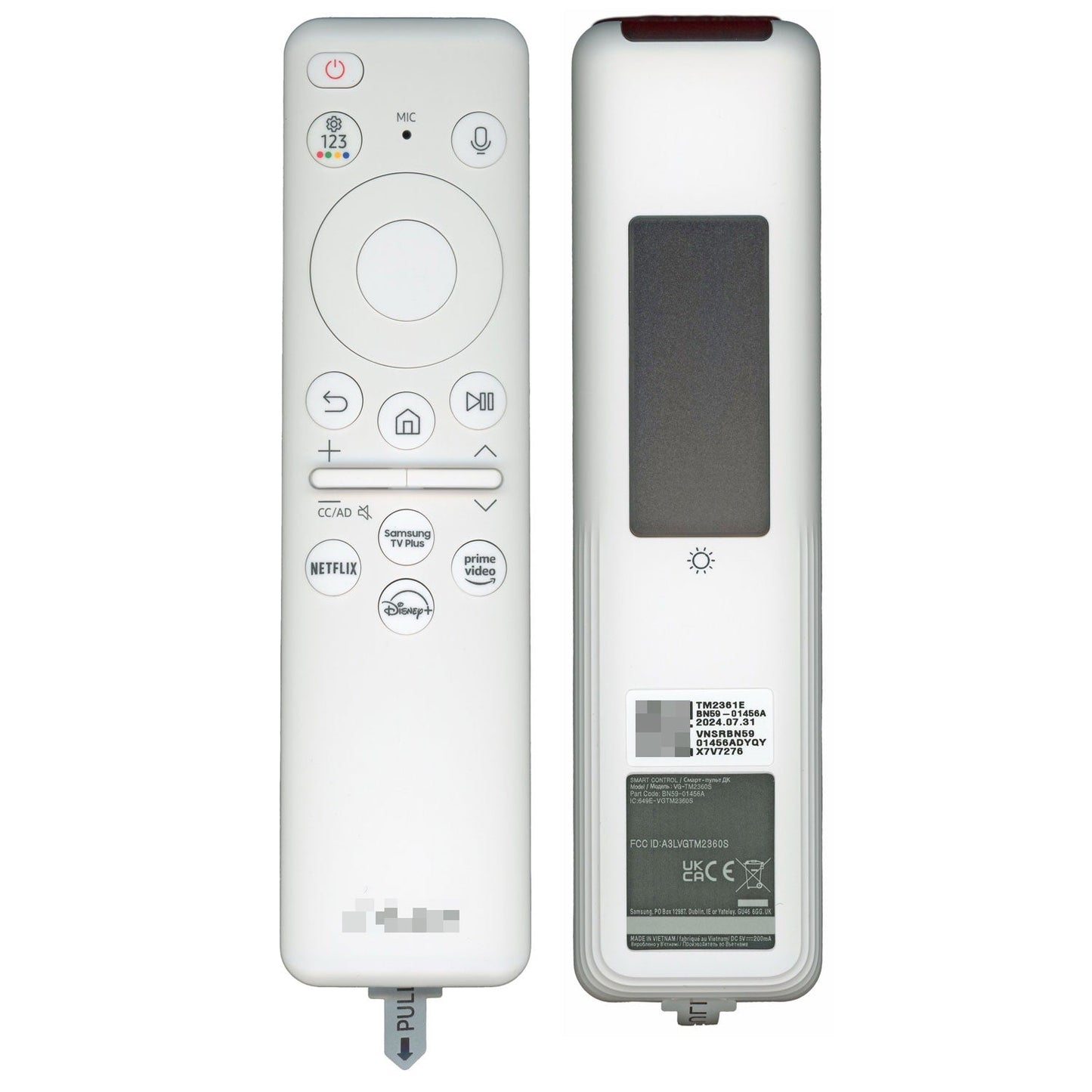 Samsung BN59-01456A / TM2361E SolarCell Smart Touch TV Remote Control | 2023 | The Frame | White - BN5901456A