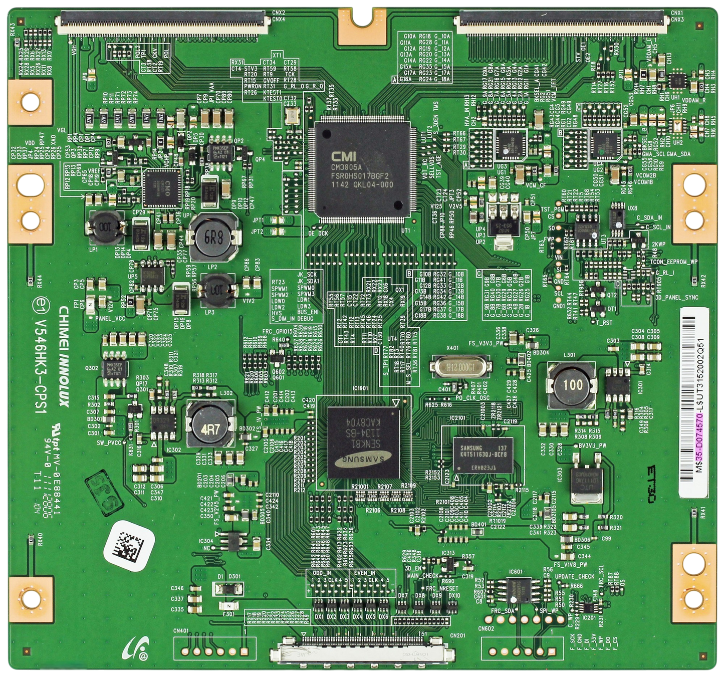 BN96-21634A Samsung TV Module, T-Con board, 35-D074570, V546HK3-CPS1, UN46EH6000FXZA