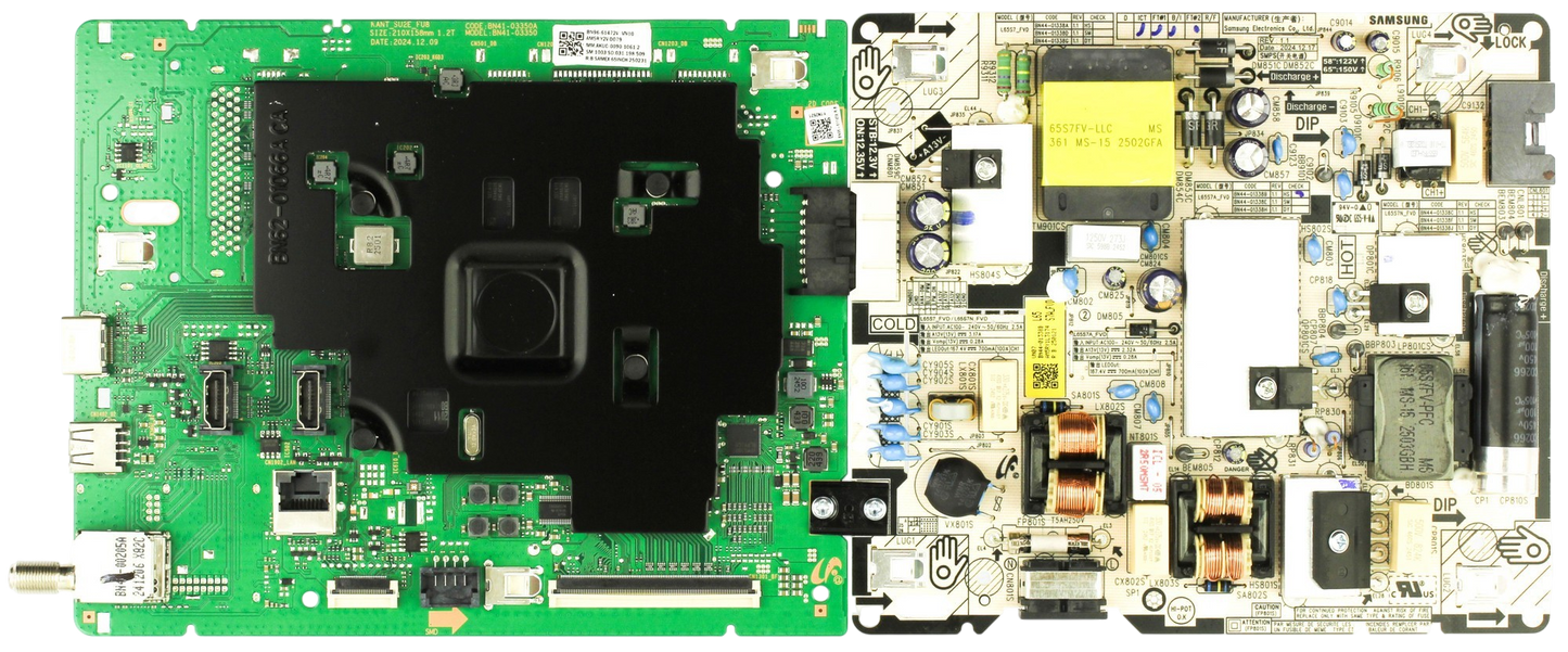BN96-61472V-Combo Samsung Main/Power Board, BN44-01338B, UN65U8000FFXZA, UN65U8000FDXZA