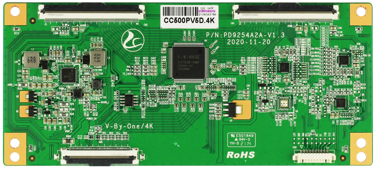 Vizio CC500PV5D.4K 2105PDBQ102 T-Con Board