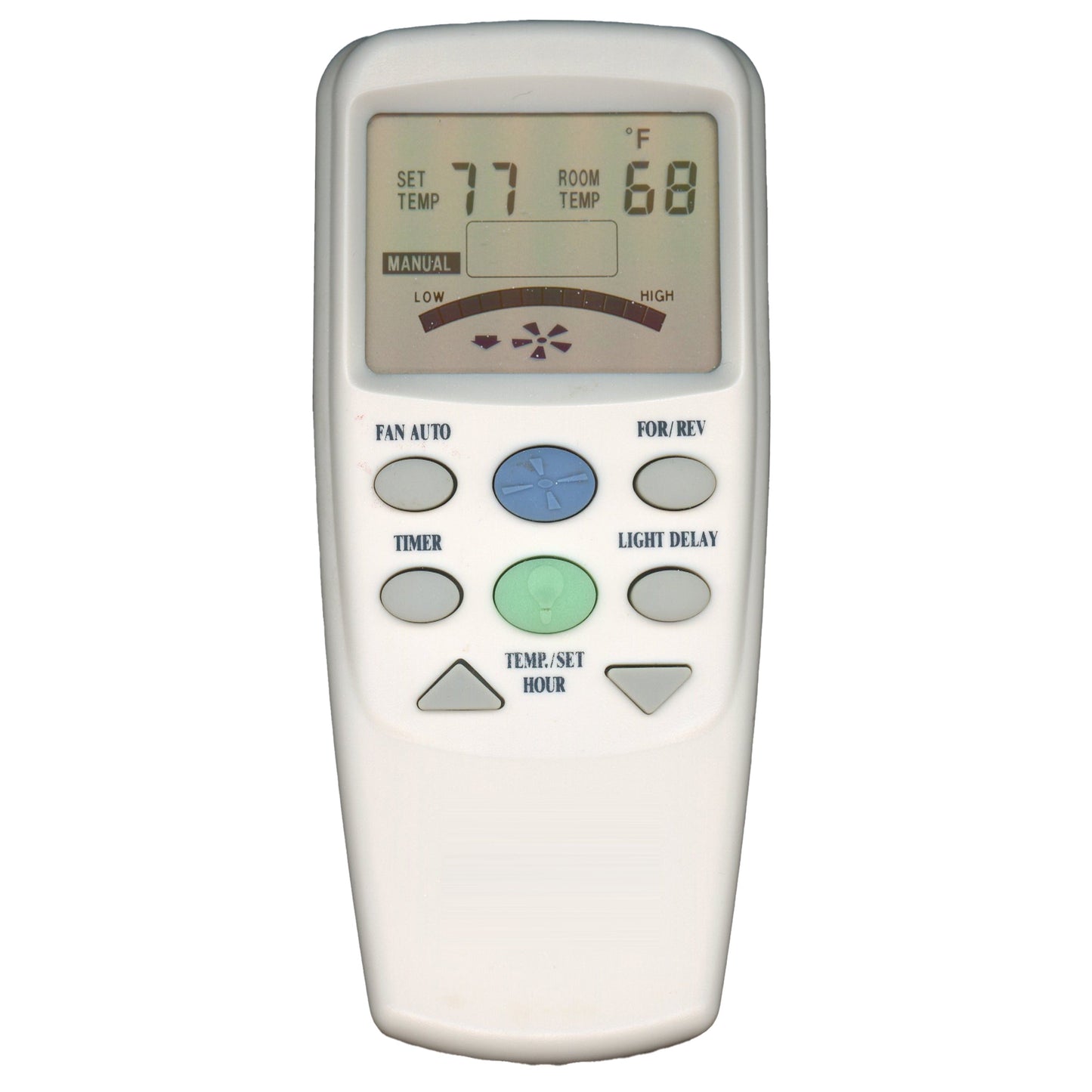 Hampton Bay CHQ8BT7096T Ceiling Fan Remote Control | With Reverse Button | Thermostatic | LCD Temp Display - CHQ8BT7096T