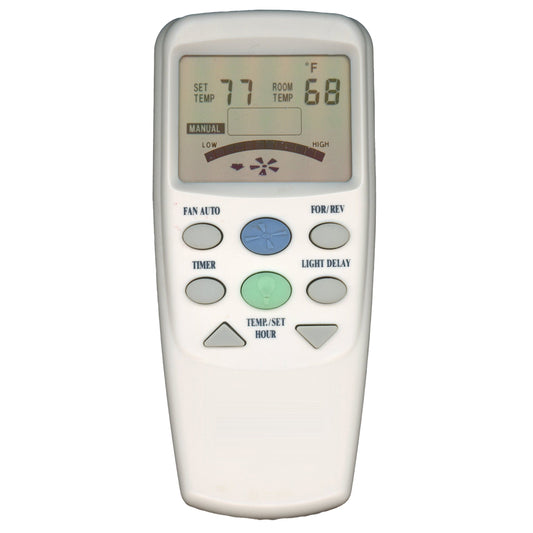 Hampton Bay CHQ8BT7096T Ceiling Fan Remote Control | With Reverse Button | Thermostatic | LCD Temp Display - CHQ8BT7096T