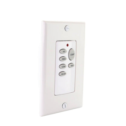 Anderic CHQ9051T Wireless Wall Switch Ceiling Fan Remote Control for 3-Speed Fans with Up & Down Light and Reverse Keys