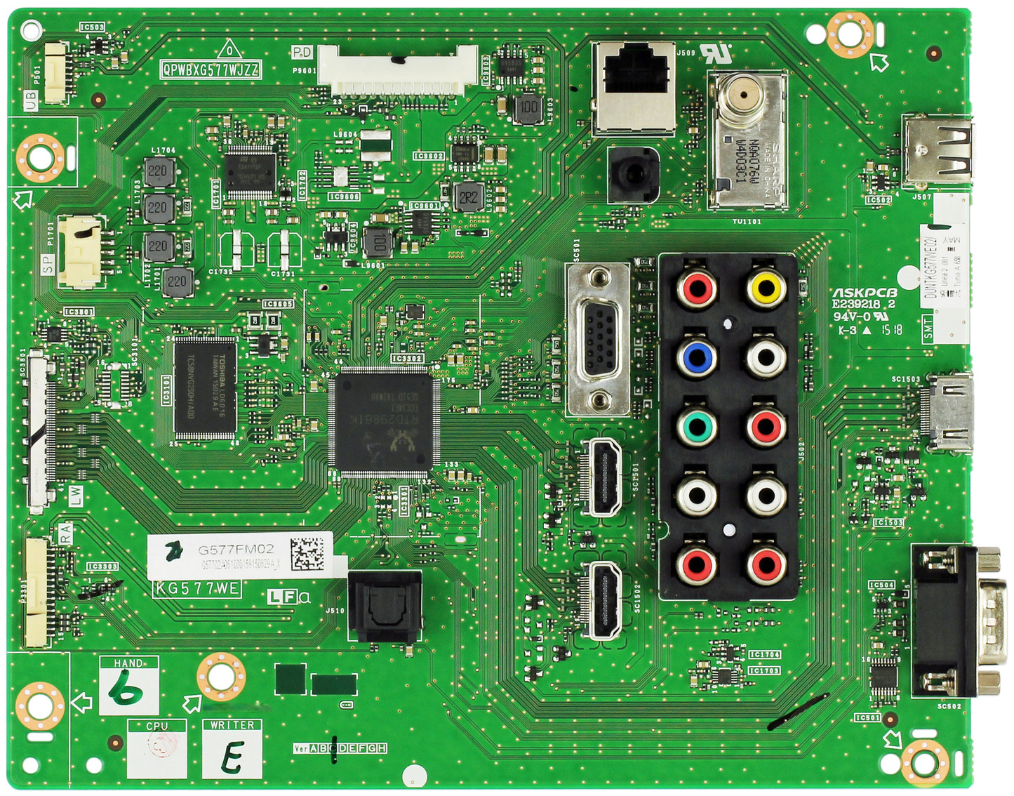 Sharp DKEYMG577FM02 Main Board for LC-60EQ30U / LC-70EQ30U