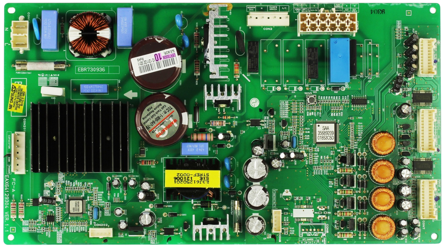 LG EBR73093610 Refrigerator Control Board