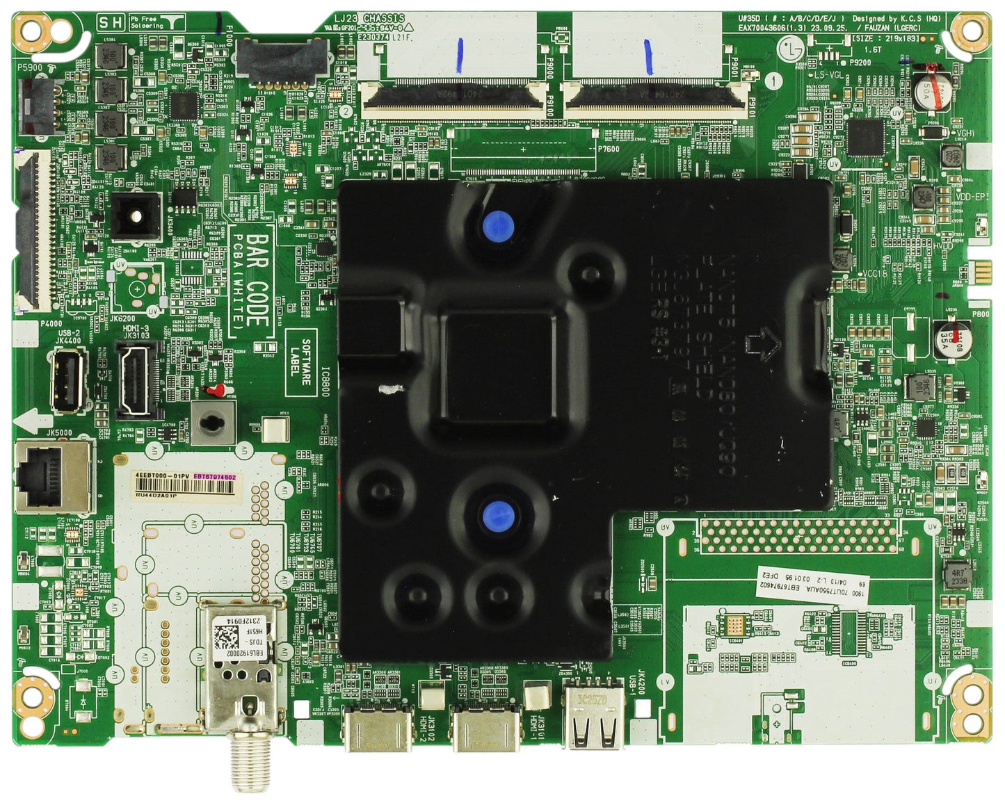 EBT67974602 LG Main Board, EAX70043606(1.3), 70UT7550AUA.BUSMLKR, 70UT7550AUA