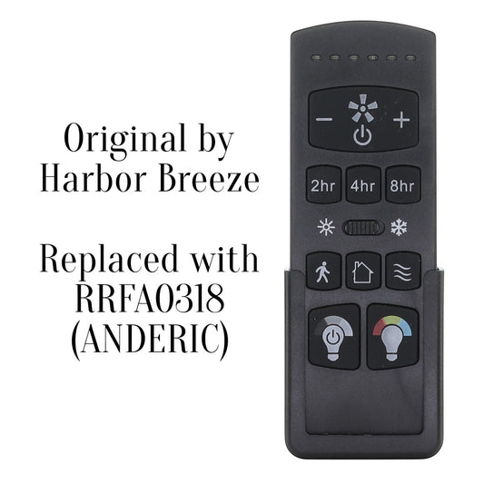 Harbor Breeze FA0198 Ceiling Fan Remote Control | Arbormere 60-in  | 4L000016210, A25-FA0198A