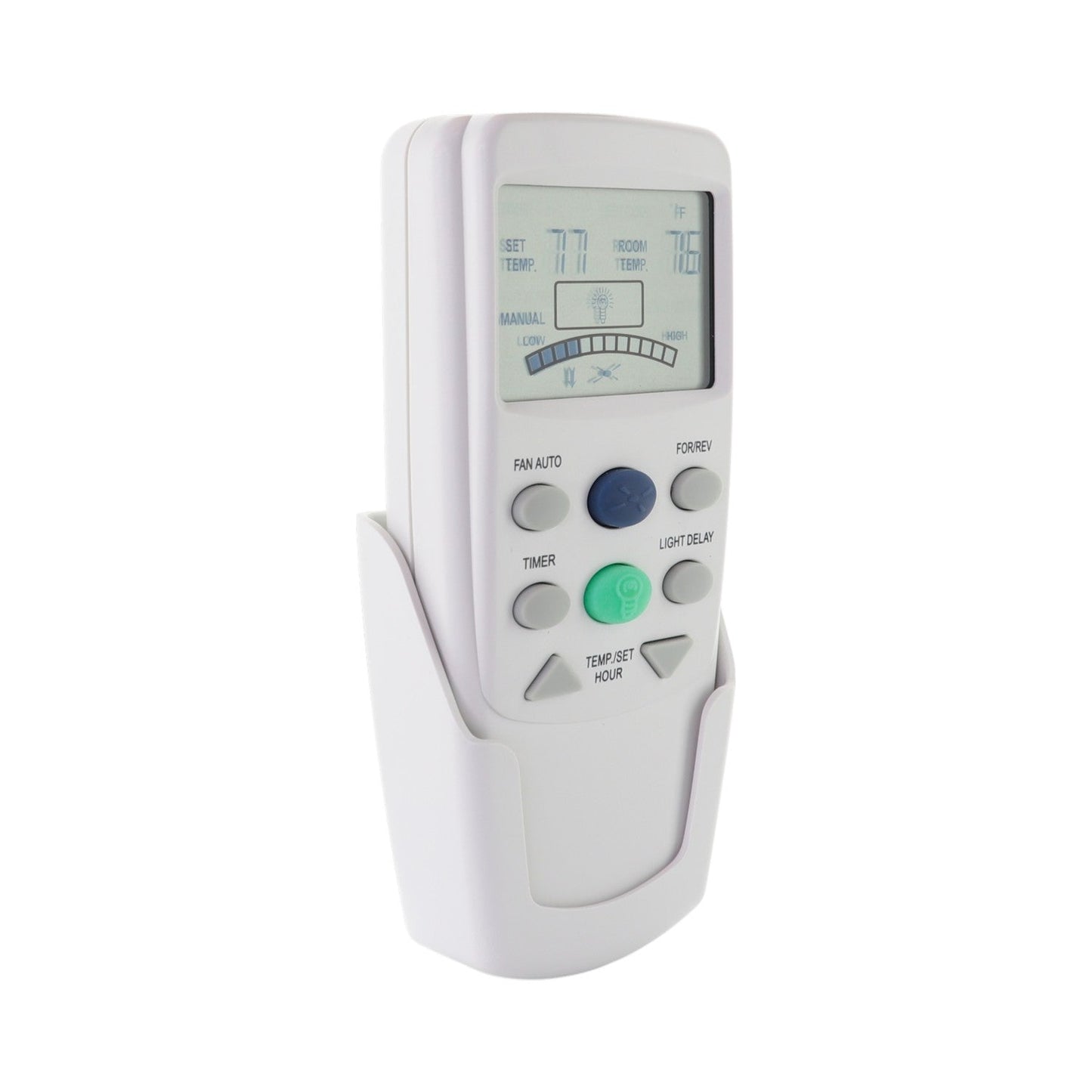 Anderic FAN9TR Replacement Thermostatic Ceiling Fan Remote Control with Reverse Key for Hampton Bay | L3HFAN9T, FAN-9T