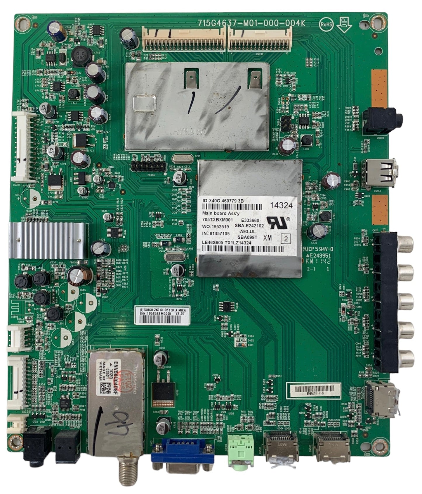 Hitachi 756TXBCBZK01302 Main Board for LE46S605