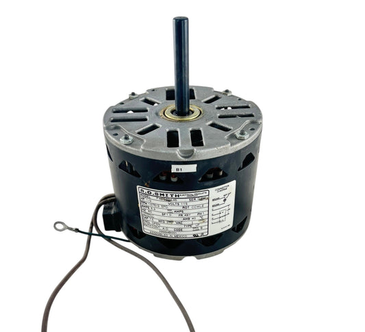A O SMITH 115V Blower Fan Motor 1/3 HP 1050 RPM, 3SPD F48G70A45 (Refurbed)