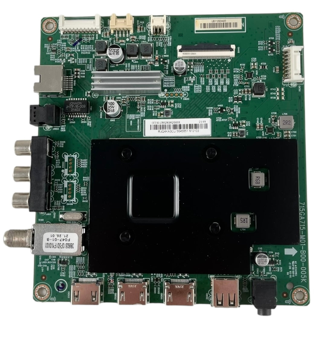 Insignia 756TXLCB02K082 Main Board for NS-50F301NA22 (SEE NOTE)
