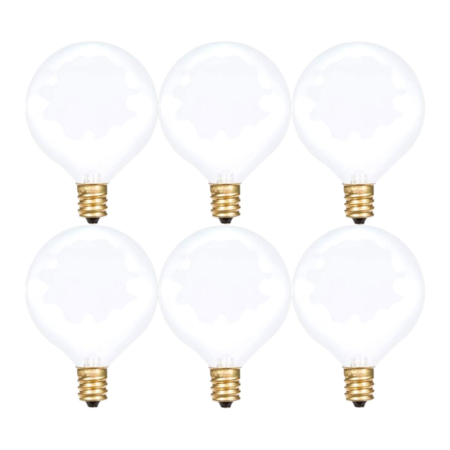 Foundation™ 40-Watt Incandescent Dimmable Light Bulb - 2700K Soft White, E12 Candelabra Base, Globe - 6-Pack