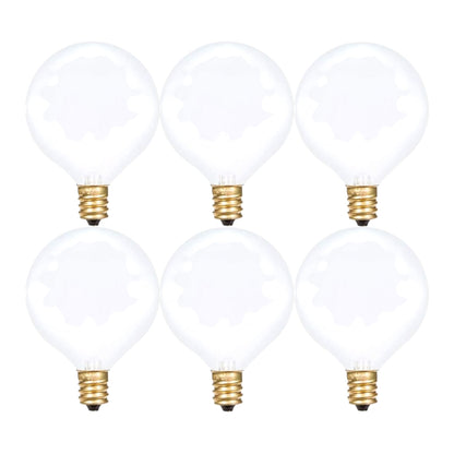 Foundation™ 40-Watt Incandescent Dimmable Light Bulb - 2700K Soft White, E12 Candelabra Base, Globe - 6-Pack