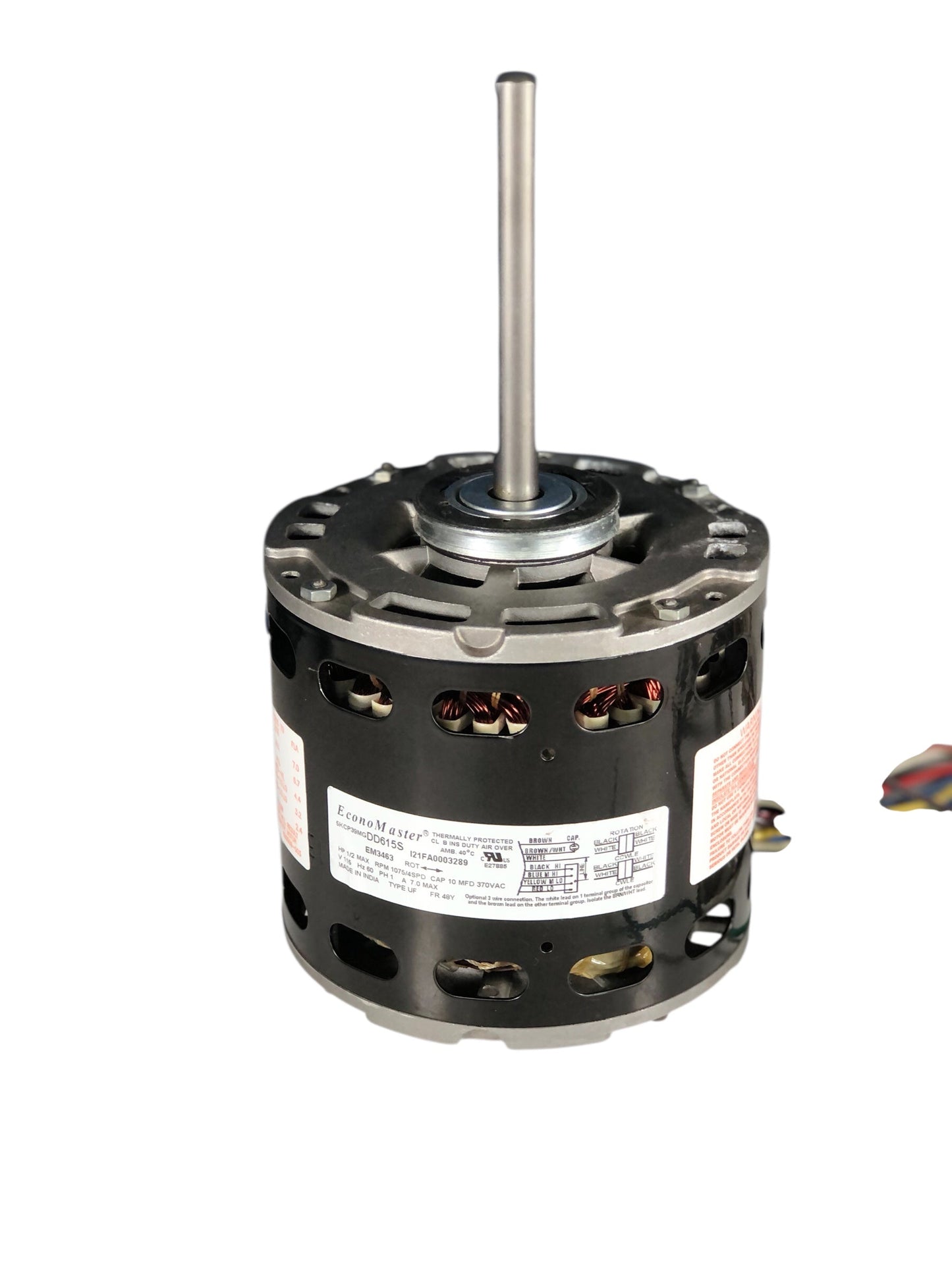 Economaster 5KCP39MGDD615S 1/2 Hp RPM 1075/4 speed 115v Motor (Refurbed)
