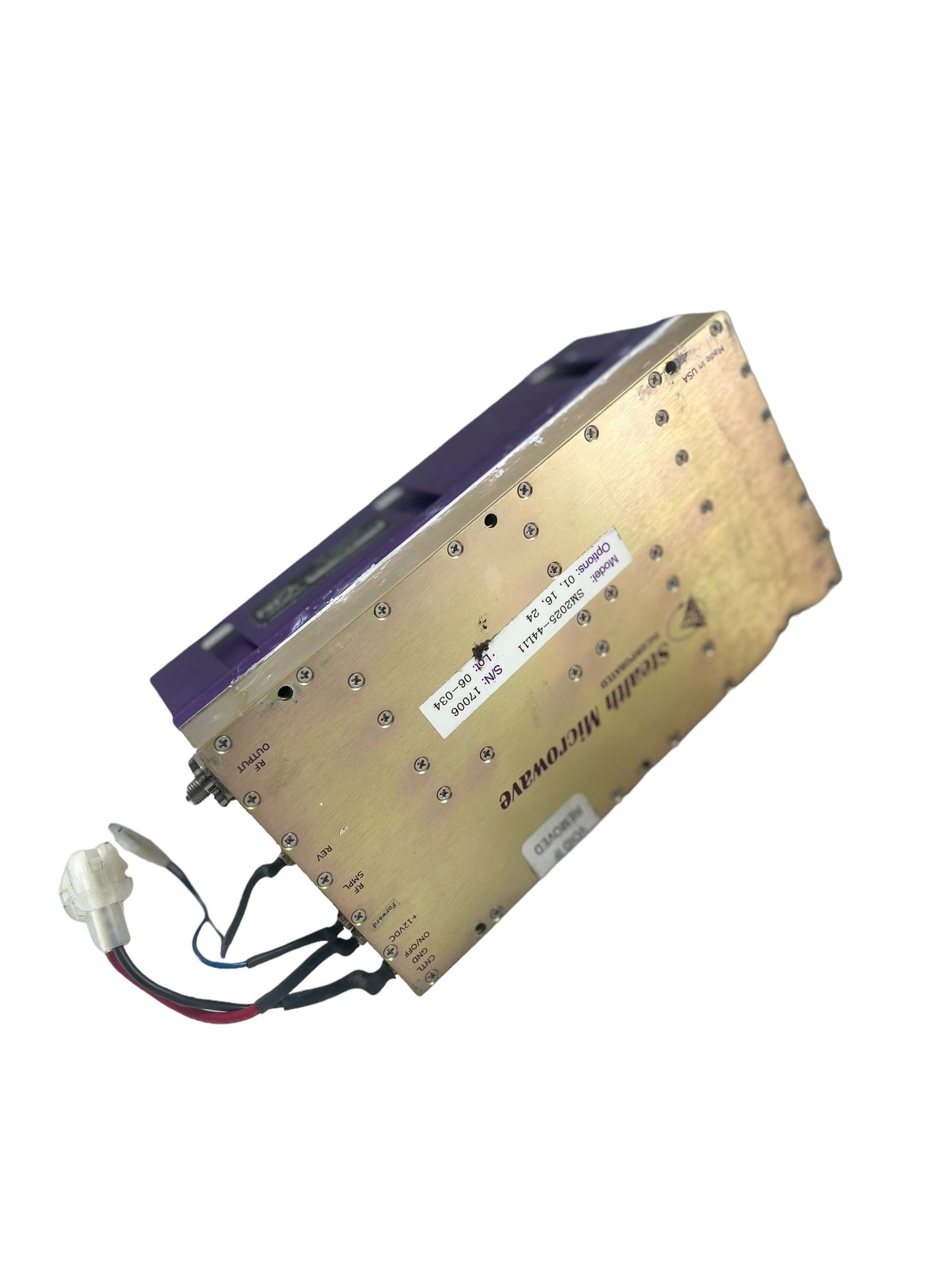 RF Central MMPA SM2025-44L11 Stealth Microwave Power Amplifier (UNTESTED)