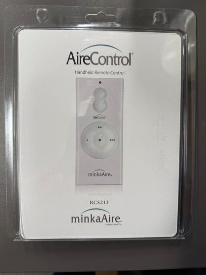 Minka-Aire 3-Speed 256 Bit Handheld Ceiling Fan Remote Control - White - RCS213, TR110A, KUJCE10007