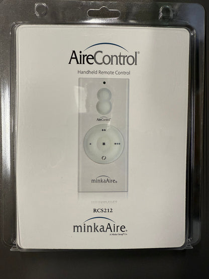 Minka-Aire 3-Speed 256 Bit Handheld Ceiling Fan Remote Control with Reverse Key - White - RCS212, TR110A, KUJCE10007