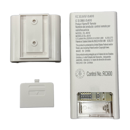 Minka-Aire AireControl 6-Speed 32 Bit Dimmer Handheld Ceiling Fan Remote Control - White - RC600, DL-4510, 2A767-DL4510