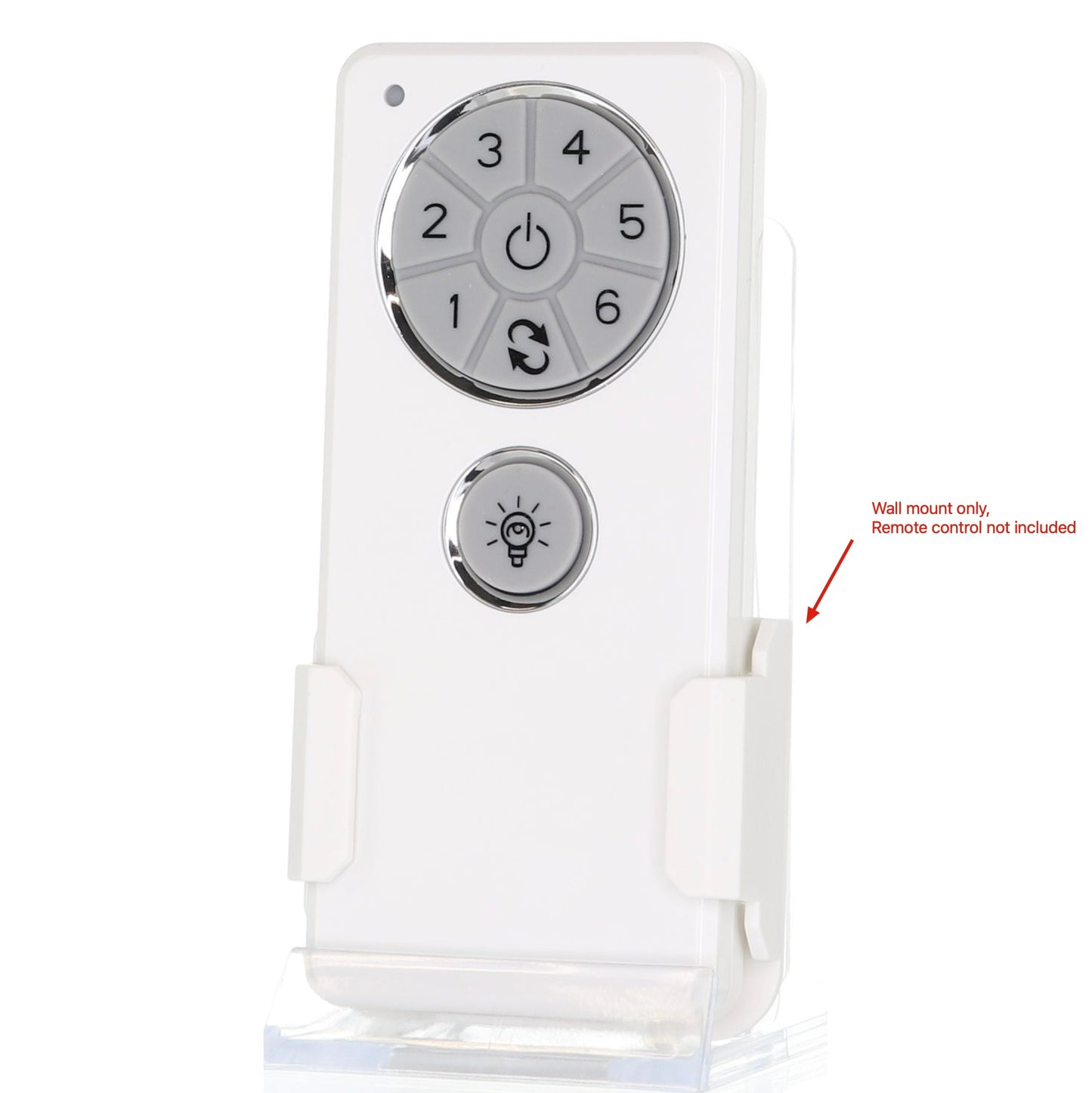 Anderic Wall Mount Bracket for DC1 Ceiling Fan Remote Controls | White | DC1WM