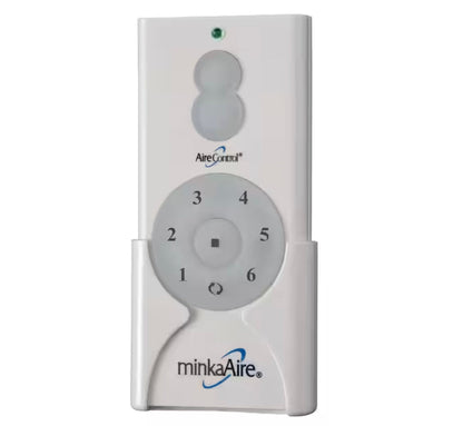 Minka-Aire AireControl 6-Speed 32 Bit Dimmer Handheld Ceiling Fan Remote Control - White - RC400, CR400T, 2AHC3CR400T