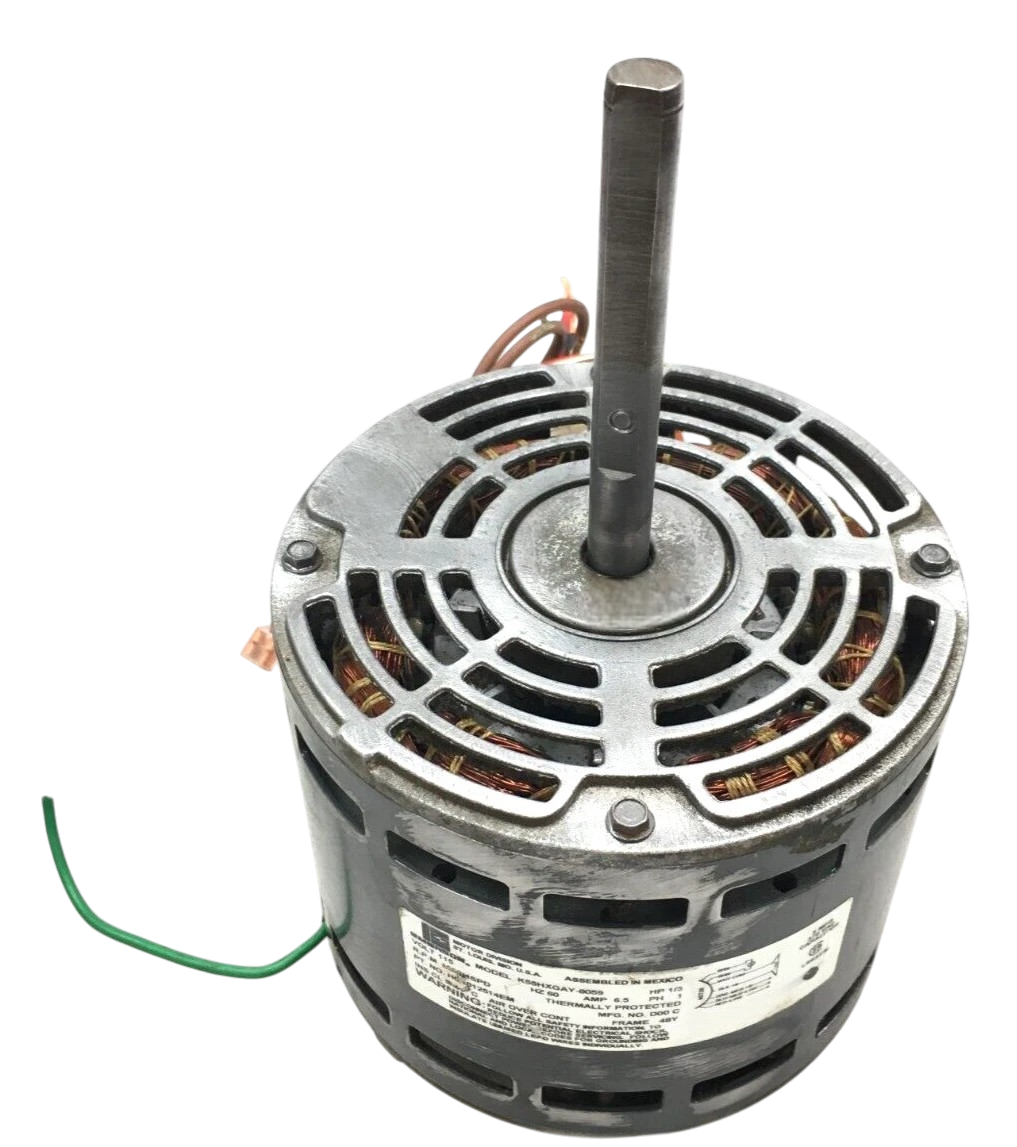 EMERSON K55HXGAY-8059 Blower Motor 1/3HP 115V 1050RPM 4SPD 60Hz 1PH 6.5A