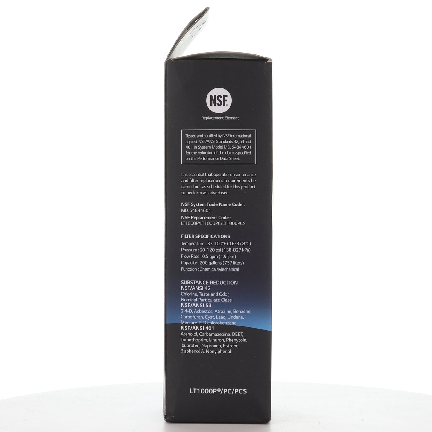 LG LT1000P / ADQ747935 Refrigerator Water Filter Replacement Cartridge - AGF80300704
