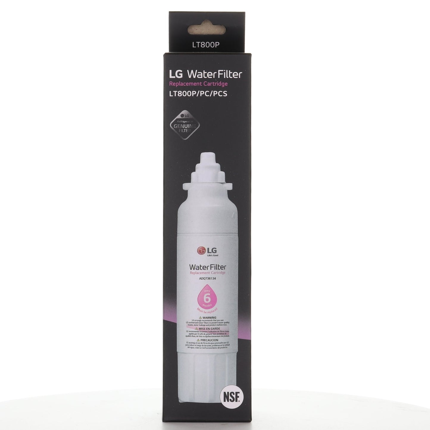 LG LT800P Genuine Refrigerator Water Filter Replacement Cartridge - ADQ73613408