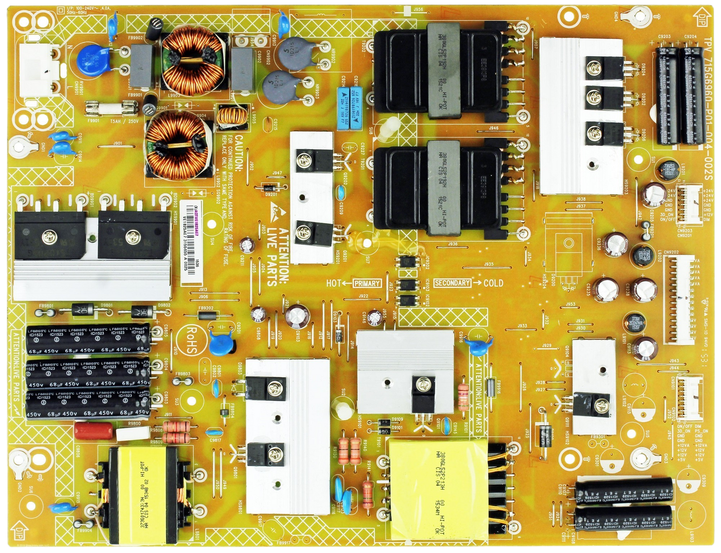ADTVE1825AE7 Vizio Power Supply, 715G6960-P01-004-002S, (X)ADTVE1825AE7, M75-C1, M75C1, M75-C1 LTMASMAR
