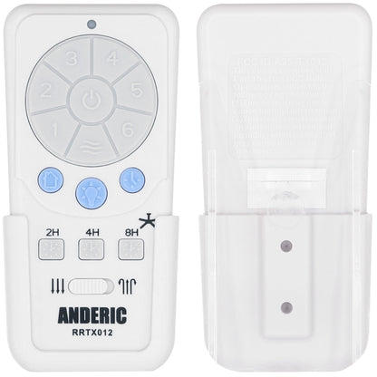 Anderic RRTX012 Replacement Ceiling Fan Remote Control for Harbor Breeze A25-TX012, A25-TX025