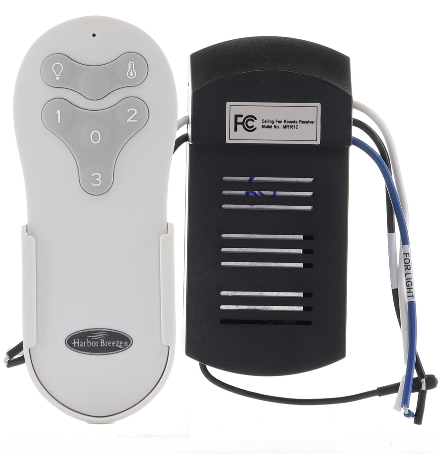 Harbor Breeze Remote Control & Receiver Kit for Reidsport 44-In & 52-In Ceiling Fans | MR161C Receiver | 2AQZU-18038 Remote - MR161C-18038-Kit