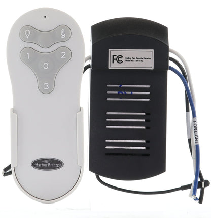 Harbor Breeze Remote Control & Receiver Kit for Reidsport 44-In & 52-In Ceiling Fans | MR161C Receiver | 2AQZU-18038 Remote - MR161C-18038-Kit