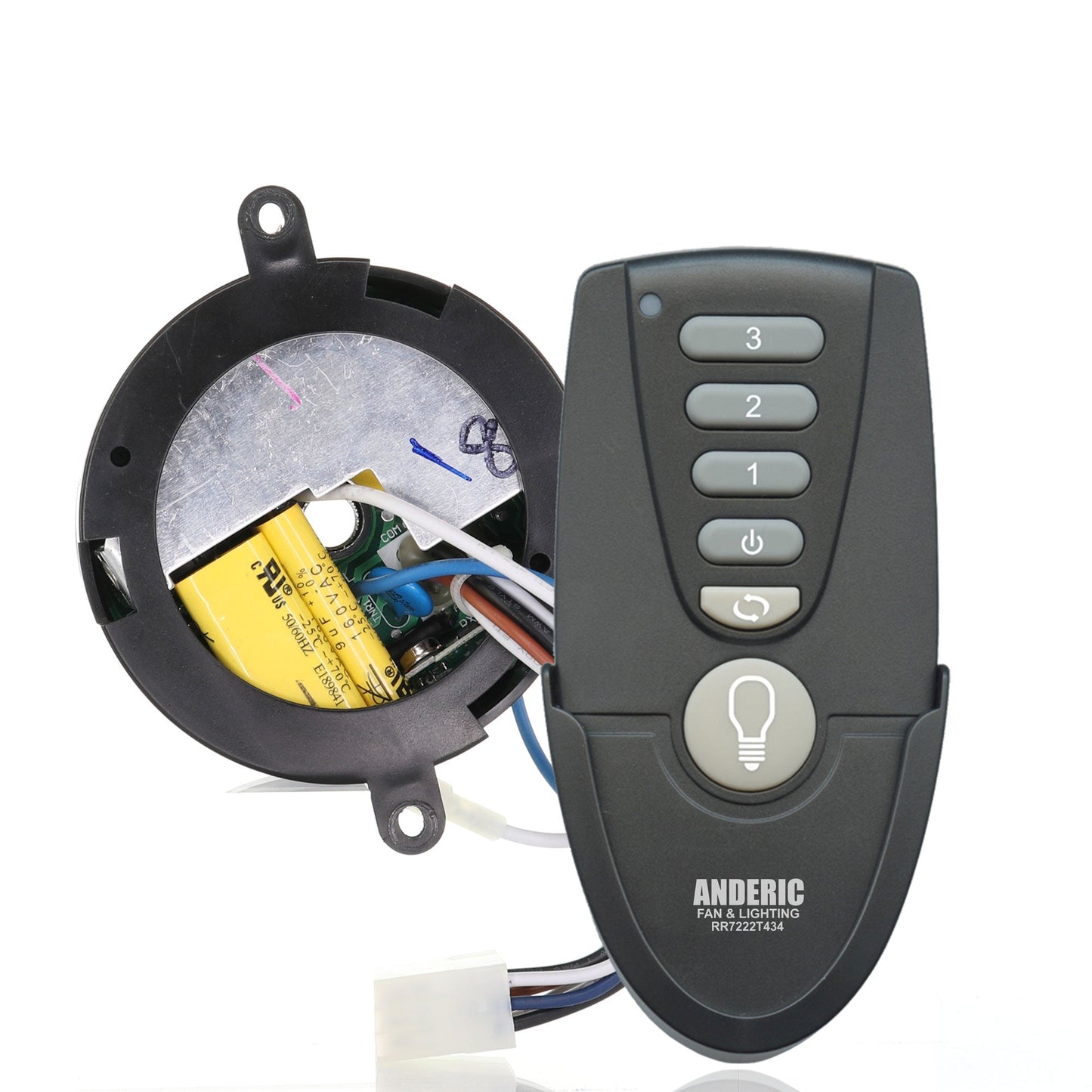 Substitute for Hunter 8511201 Ceiling Fan Receiver - 85112-01 [MR77A-RR7222T434-KIT]