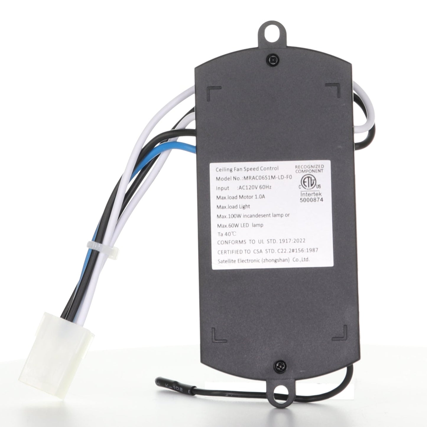Anderic MRAC06S1M Replacement Ceiling Fan Receiver for Harbor Breeze Mazon Ceiling Fans - MRAC06S1M-LD-F0