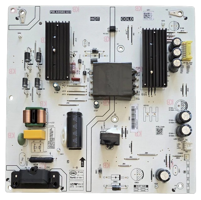 380GLP30255CVT Insignia Power Supply, PW.A95W2.631, NS-50F501NA26