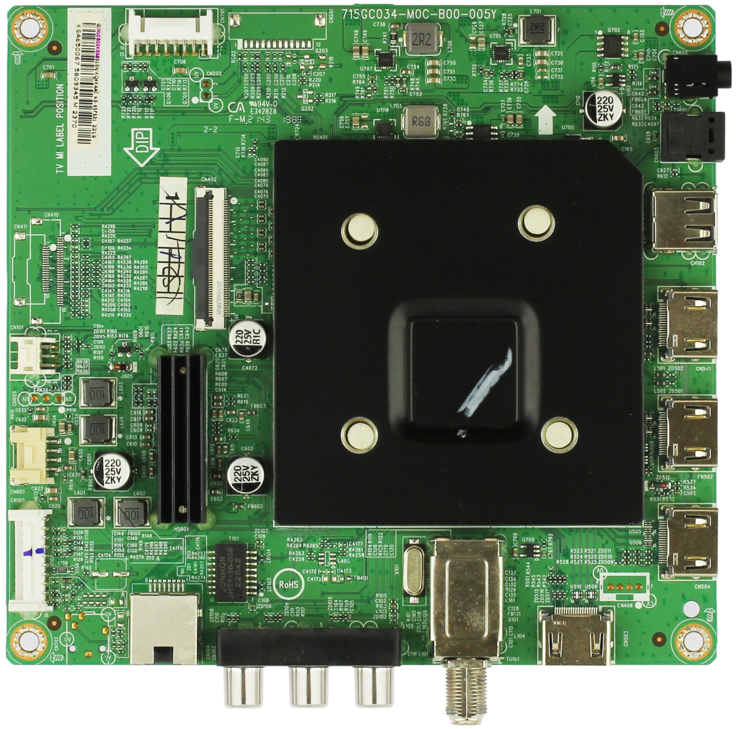 756TXLCB02K068 Insignia Main Board, (G)XLCB02K068010X, 756TXLCB02K068010X, 715GC034-M00-B00-005Y, NS-65F501NA22