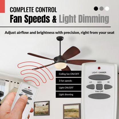 Anderic FAN-HD (UC7078T) Ceiling Fan Remote Control for Hampton Bay - RR7079T