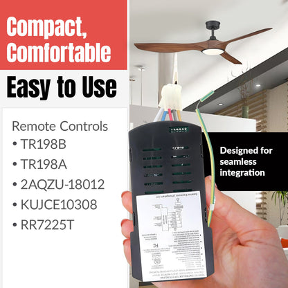 Anderic MR205A-D Replacement Ceiling Fan Receiver for Home Decorators Collection Marlon 66" Inch